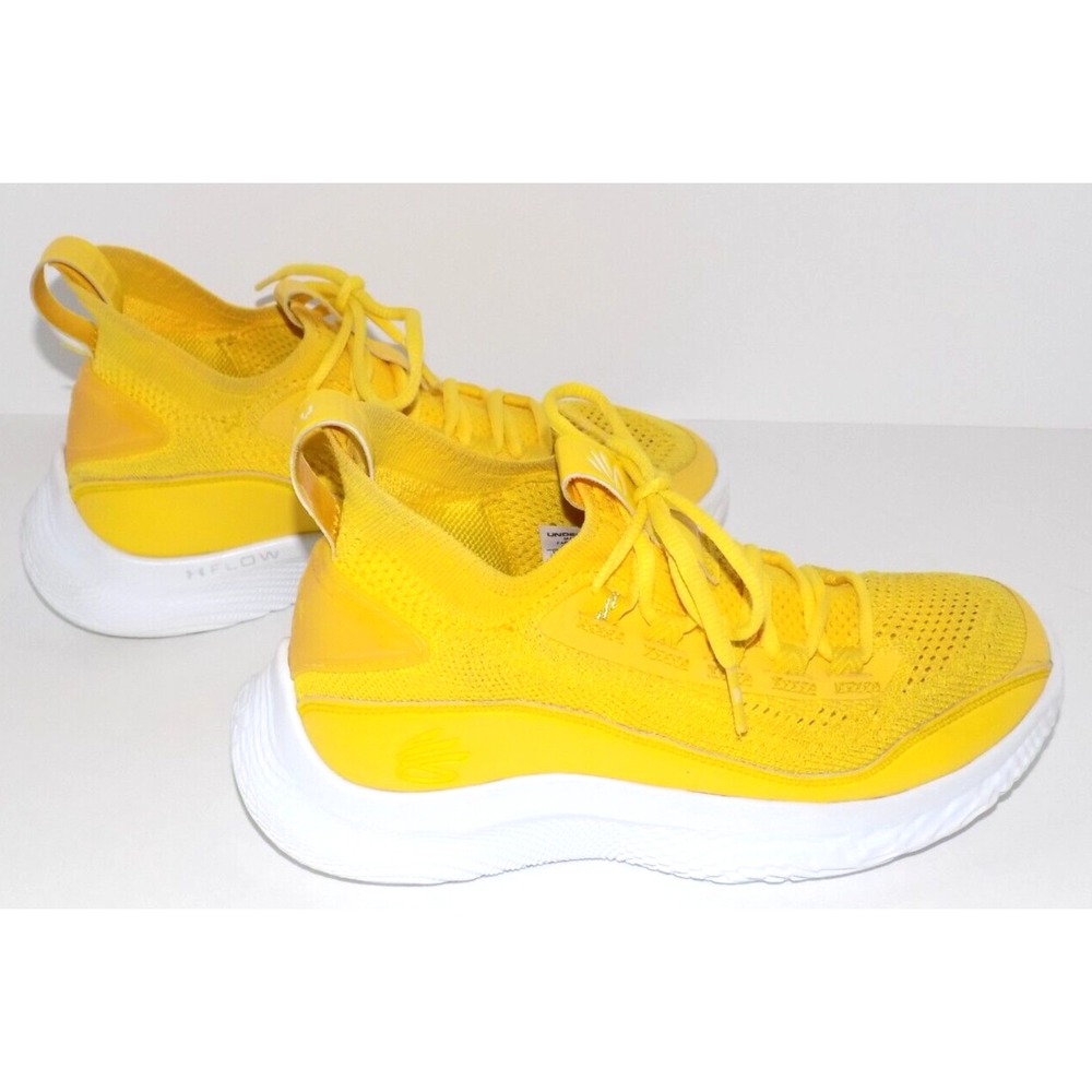 Curry Flow UNDER ARMOUR Yellow 5.5 Boys Youth Basketball Shoes